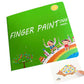 Washable Finger Paint Set Kids Painting Kit And Book Portable Washable Kids Paint Educational Tool Kit For Kids Children Drawing