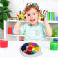 Washable Finger Paint Set Kids Painting Kit And Book Portable Washable Kids Paint Educational Tool Kit For Kids Children Drawing