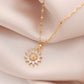 S925 Crystal Flower Fidget Necklace