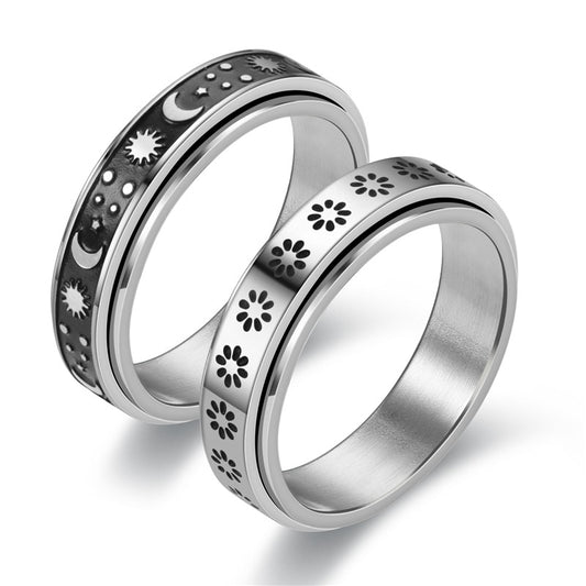 SS Daisy Fidget Ring